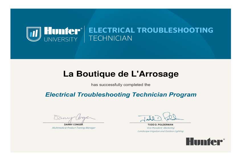 Hunter-University---Electrical-Troubleshooting-Technician-Certificate---La-Boutique-de-L'Arrosage