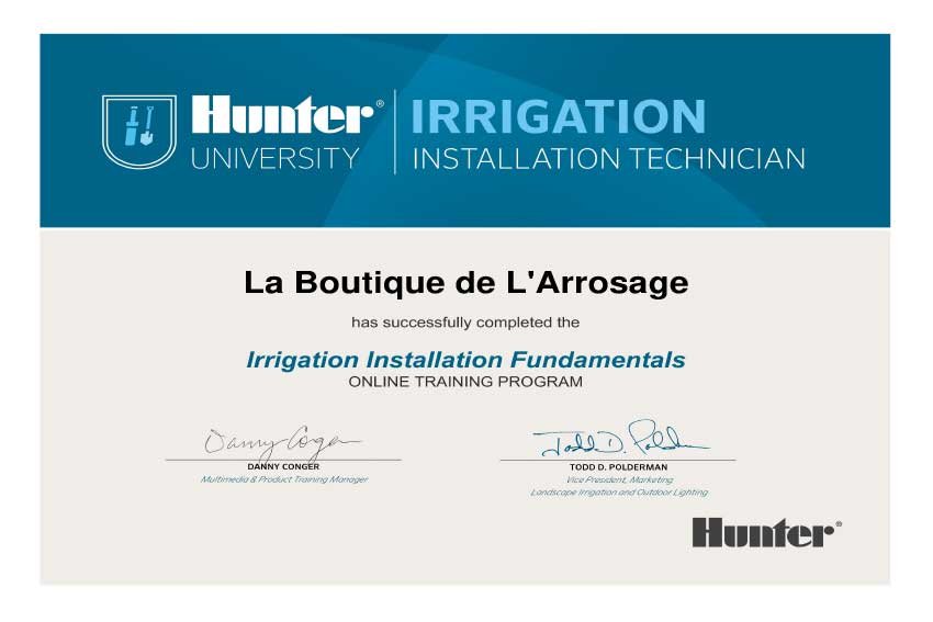 Hunter-University---Installation-Technician-Certificate---La-Boutique-de-L'Arrosage